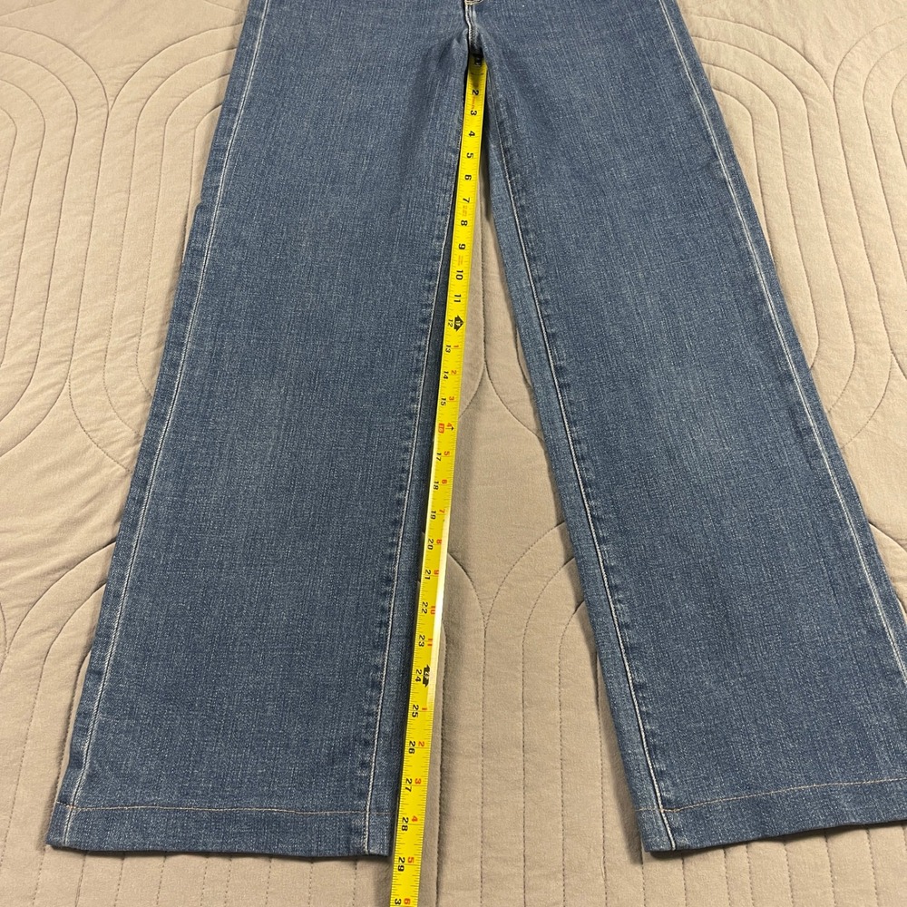 LAgence Clayton High Rise Wide Leg Jeans Womens 27 Blue Stretch Denim USA - Picture 2 of 11